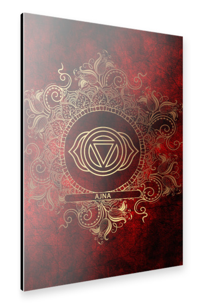 Alu-Dibond "Chakren – Feuer – Ajna" 30x20 cm artboxONE