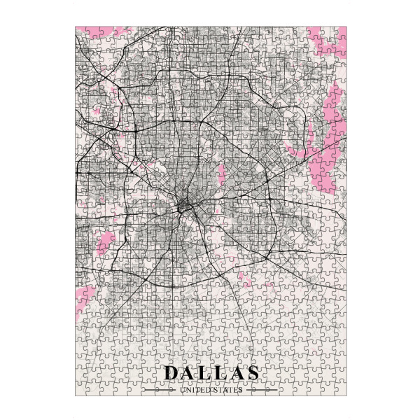 artboxONE Puzzle "City Dallas" artboxONE - Städte / Weitere,Kartografie