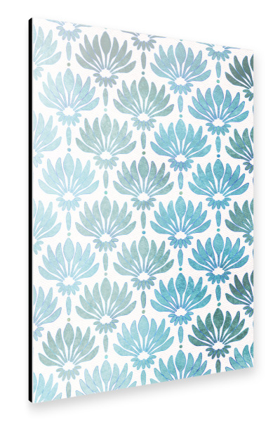 Alu-Dibond "Lilien in Blau" 30x20 cm artboxONE