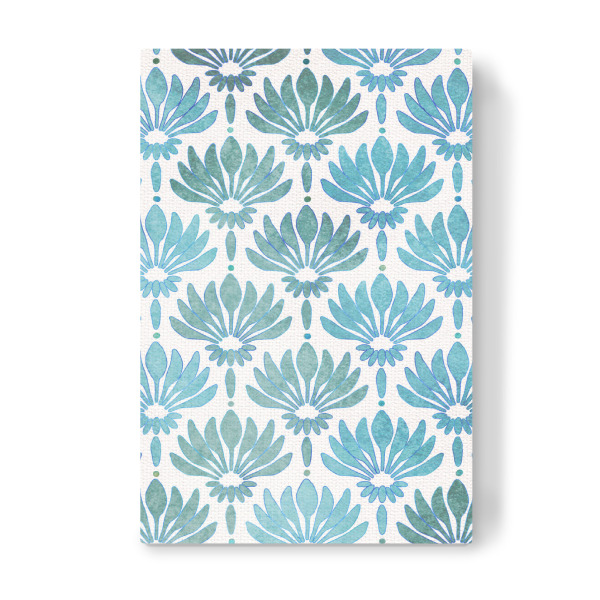 Leinwandbild "Lilien in Blau" artboxONE - Floral,Abstrakt