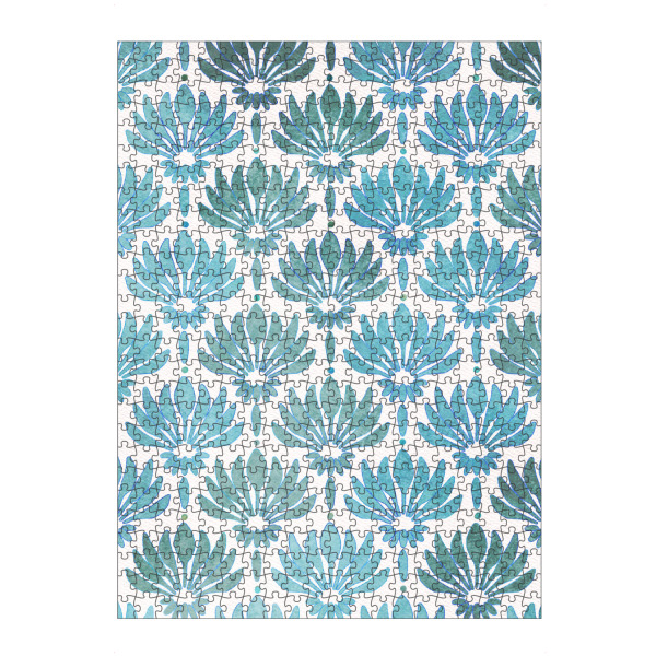 Puzzle Ravensburger "Lilien in Blau" artboxONE - Floral,Abstrakt