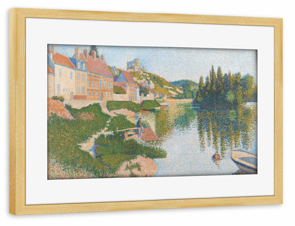 Poster mit Rahmen kiefer "Andelys" artboxONE - Reise,Architektur,Reise / Länder,Für Mama,Für Papa