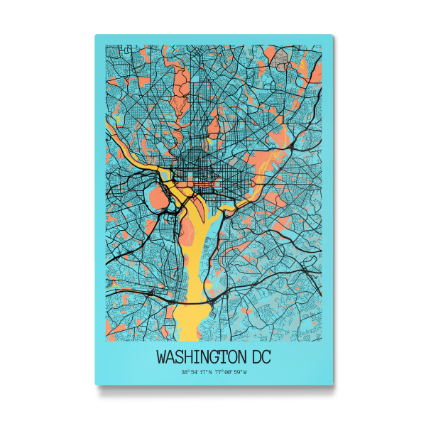 Galerie-Print "Washington D.C. Stadtplan" 30x20 cm artboxONE