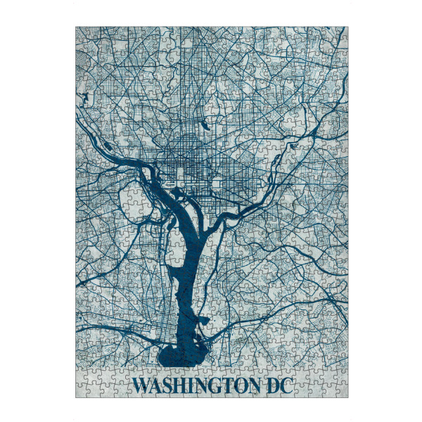Puzzle Ravensburger "Washington D.C. Vintage" artboxONE - Städte / Washington,Kartografie
