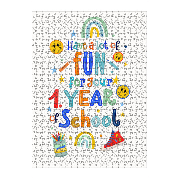 Puzzle Ravensburger "First year of School" artboxONE - Typografie,Für Kinder,Lehrersprüche