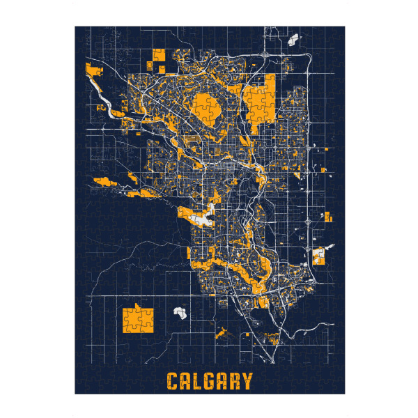 artboxONE Puzzle "Calgary City" artboxONE - Städte / Weitere,Kartografie