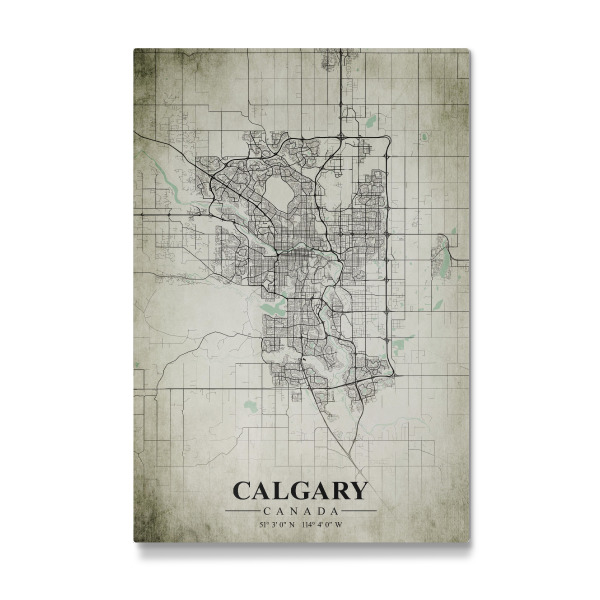 Galerie-Print "Calgary Vintage CityMap" 30x20 cm artboxONE