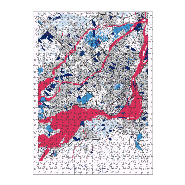 artboxONE Puzzle "City von Montreal" artboxONE - Städte / Weitere,Kartografie