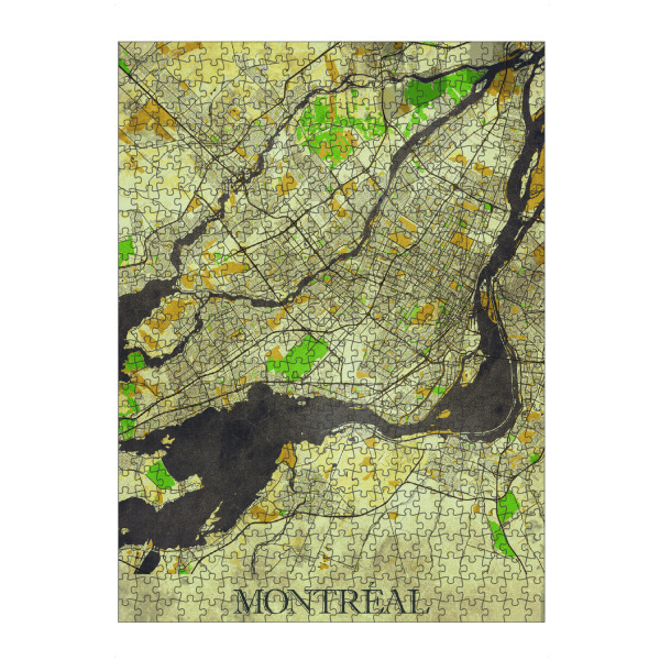 artboxONE Puzzle "Montreal Vintage City Map" artboxONE - Städte / Weitere,Kartografie