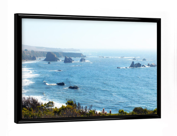 Poster mit schwarzem Rahmen "An der Küste Kaliforniens" artboxONE - Natur,Reise,Reise / Strand und Meer,Reise / Länder