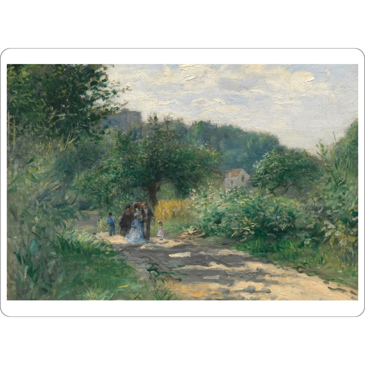 Tischset "Eine Straße in Louveciennes" artboxONE - Reise,Reise / Länder,Für Mama,Für Papa