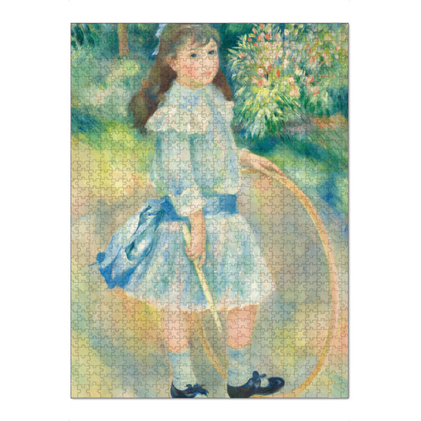 Puzzle Ravensburger "Mädchen mit einem Reifen" artboxONE - Menschen,Liebe,Für Mama,Für Papa