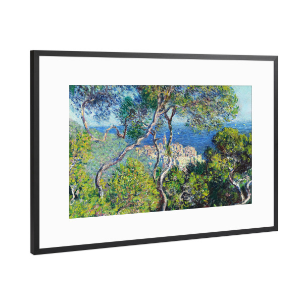 Poster mit Rahmen Schwarz (Metallic) "Bordighera" artboxONE - Reise,Reise / Strand und Meer,Reise / Länder,Für Mama,Für Papa