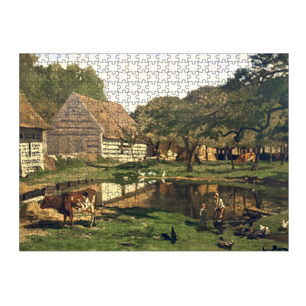 artboxONE Puzzle "Bauernhof in der Normandie" artboxONE - Reise,Architektur,Für Mama,Für Papa