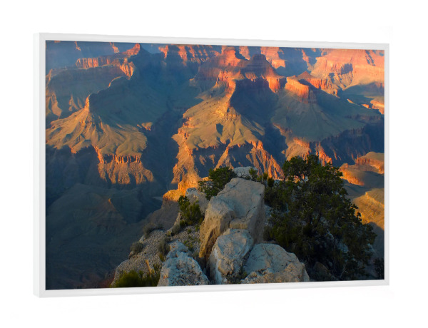 Poster mit weißem Rahmen "Abendstimmung am Grand Canyon" artboxONE - Natur,Reise,Reise / Länder
