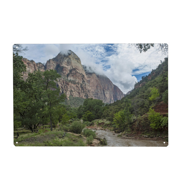 Metall Poster "Zion Nationalpark" artboxONE - Reise / Länder - Zion,Nationalpark,Natur,Usa,Utah,Reise,Sehenswürdigkeit - Blechschild