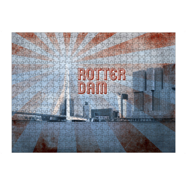 Puzzle Ravensburger "Rotterdam Vintage Style" artboxONE - Städte,Reise,Architektur,Reise / Länder,Städte / Weitere