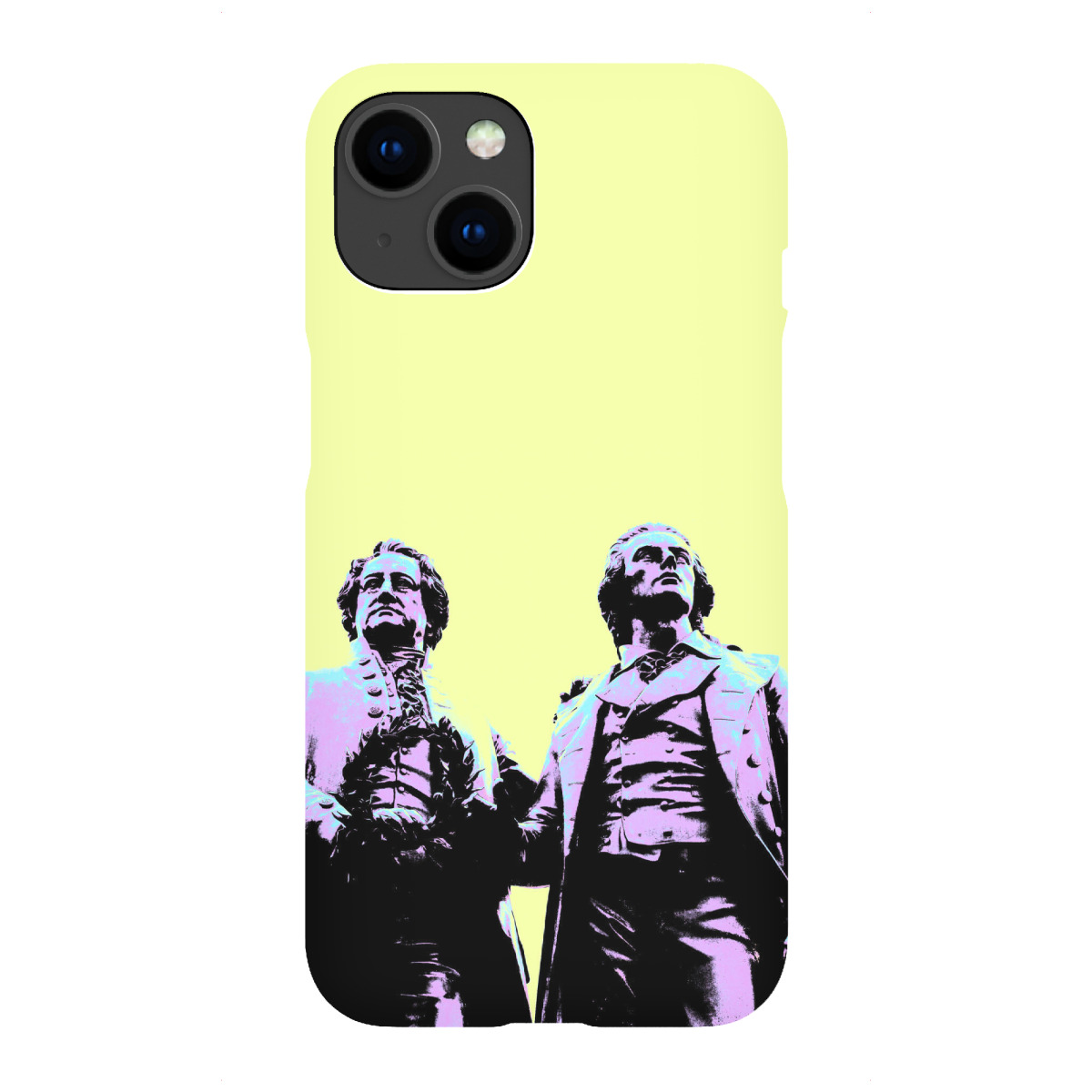 "Pop Art Goethe und Schiller"für iPhone - Premium-Case Handyhülle artboxONE