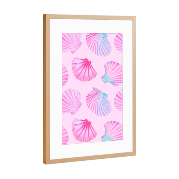 Poster mit Rahmen Kupfer "Adrette Muscheln" artboxONE - Abstrakt,Unterwasser