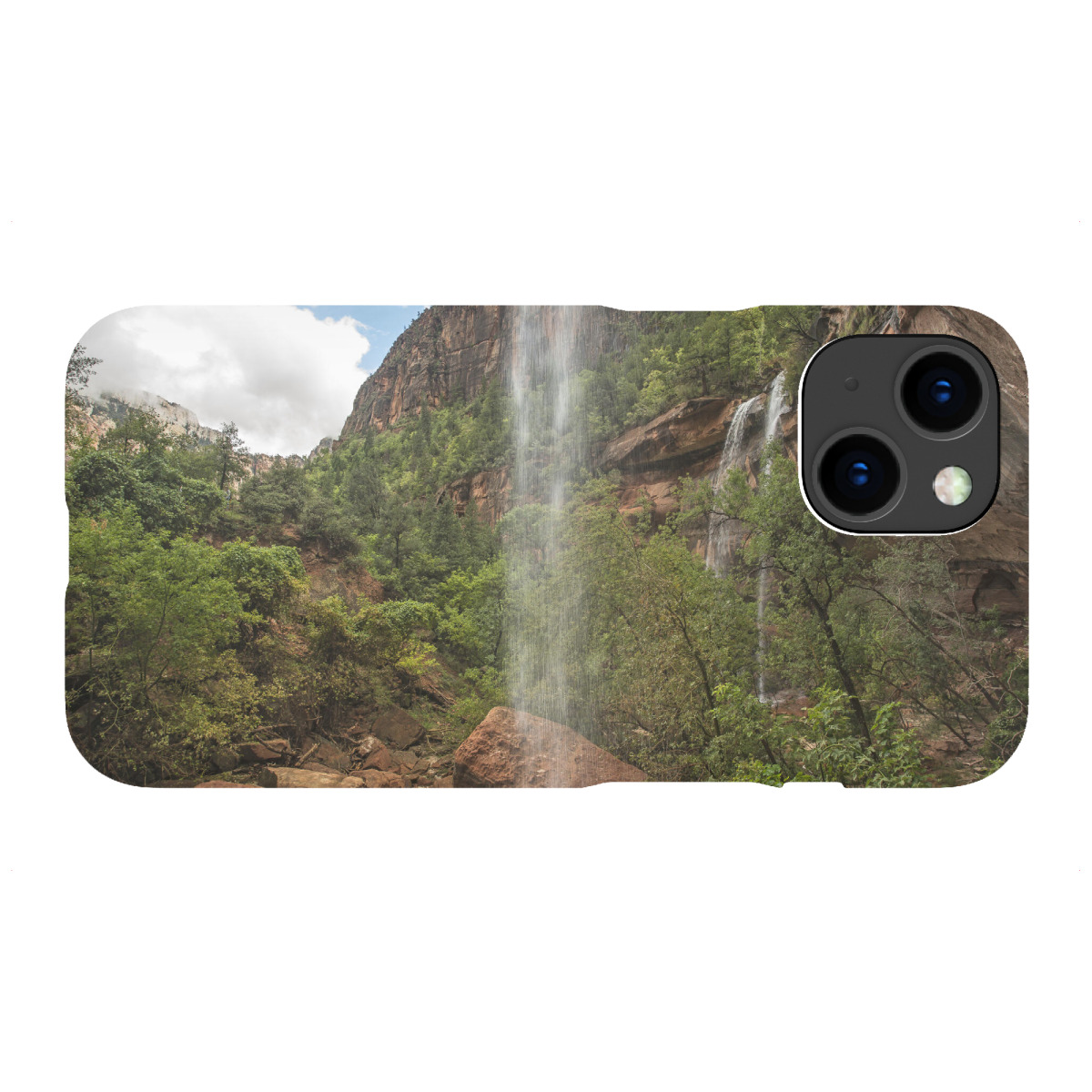 iPhone "Wasserfall im Zion Canyon" Premium-Case Handyhülle artboxONE