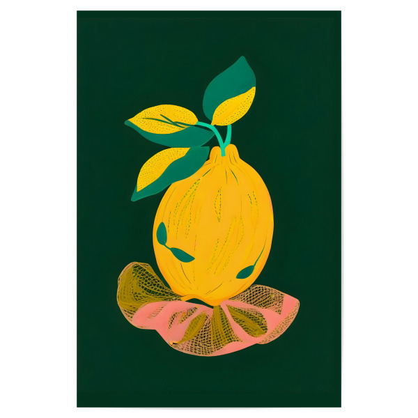 Poster "Lemon's Out of The Net Bag" artboxONE - Abstrakt