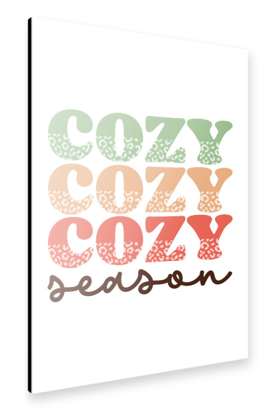 Alu-Dibond "Cozy Christmas Season" 75x50 cm artboxONE