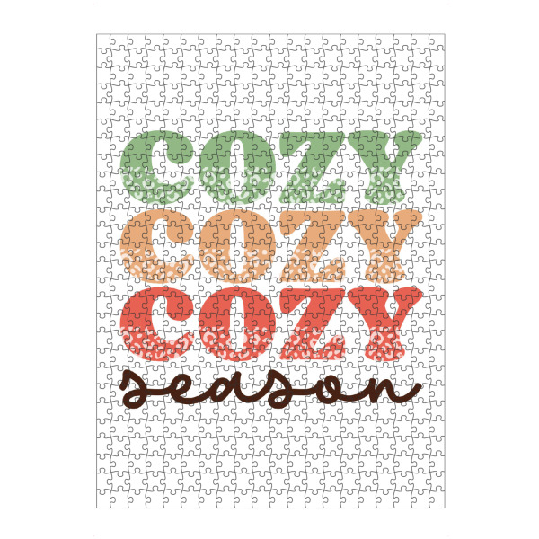 artboxONE Puzzle "Cozy Christmas Season" artboxONE - Typografie,Weihnachten - Cozy,Season,Gemütliche,Zeit,Weihnachten,Bunt,Typo,Typografie