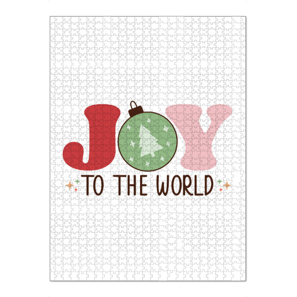 Puzzle Ravensburger "Joy to the world" artboxONE - Typografie,Weihnachten - Joy,Freude,Weihnachten,Bunt,Typo,Typografie - Bild joy