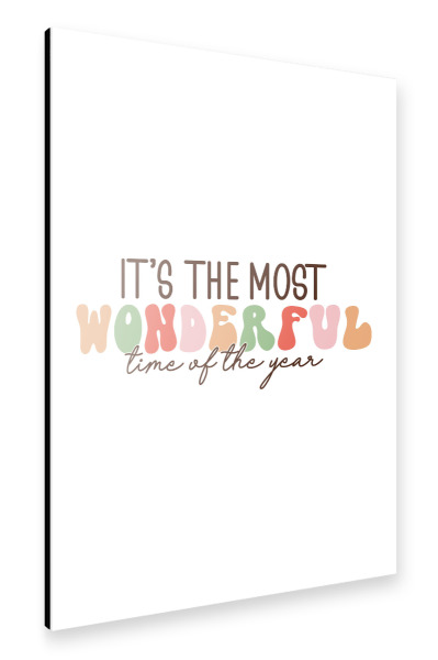 Alu-Dibond "Wonderful time - Christmas" 75x50 cm artboxONE