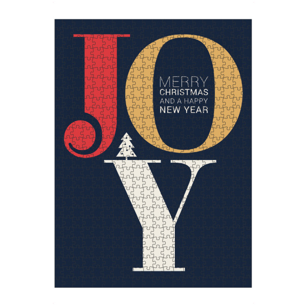 Puzzle Ravensburger "JOY - Christmas Typography" artboxONE - Typografie,Weihnachten - Joy,Freude,Typo,Typografie,Bunt,Weihnachten - Bild joy