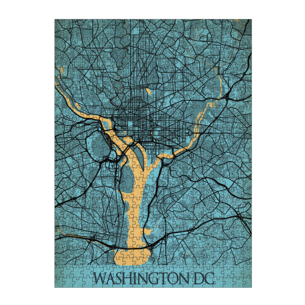 artboxONE Puzzle "Vintage City Washington" artboxONE - Städte / Washington,Kartografie