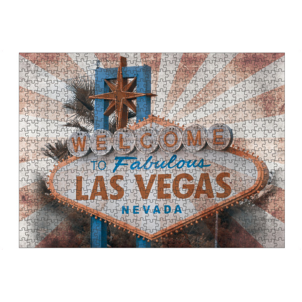 Puzzle Ravensburger "Las Vegas Vintage-Style" artboxONE - Reise,Reise / Länder,Städte / Las Vegas