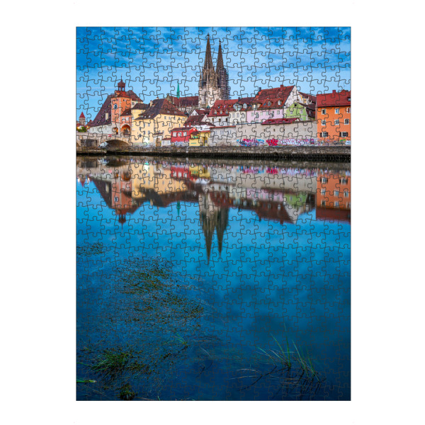 Puzzle Ravensburger "Blaue Stunde in Regensburg" artboxONE - Städte,Reise