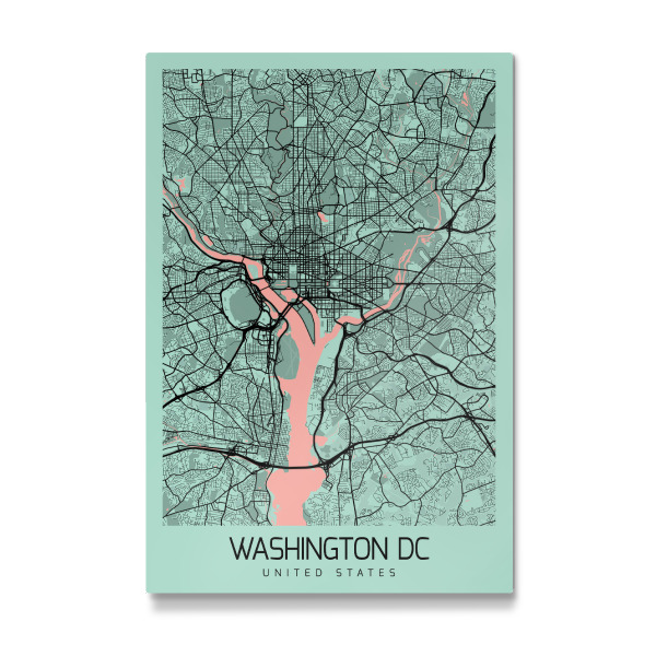 Galerie-Print "Stadt Map Washington D.C" 30x20 cm artboxONE