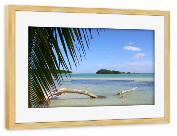 Poster mit Rahmen kiefer "Strand in Florida" artboxONE - Natur,Reise,Reise / Strand und Meer,Reise / Länder
