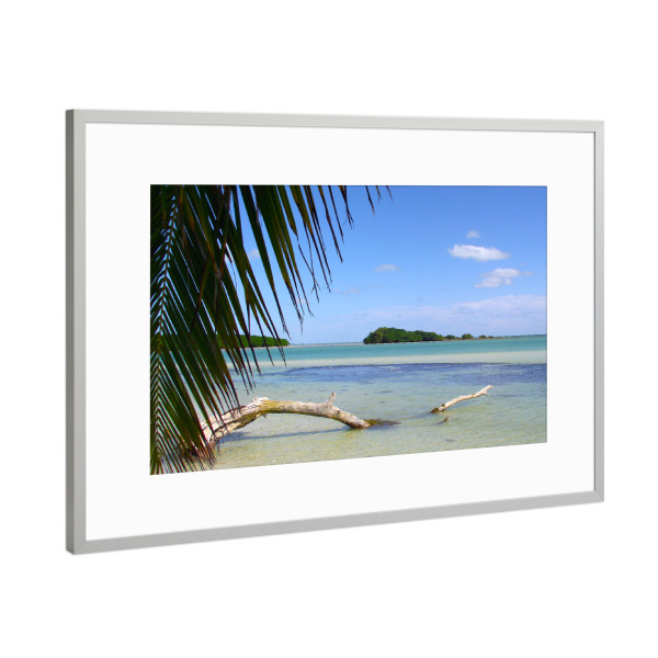 Poster mit Rahmen Silber "Strand in Florida" artboxONE - Natur,Reise,Reise / Strand und Meer,Reise / Länder