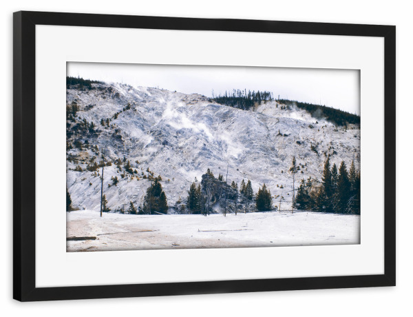 Poster mit Rahmen schwarz "Roaring Mountain" artboxONE - Natur,Reise,Reise / Länder