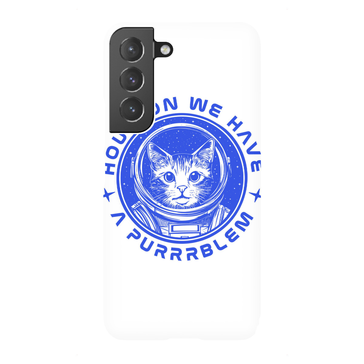 "Houston, wir haben ein Purrrblem"für Samsung Galaxy - Premium-Case Handyhülle artboxONE