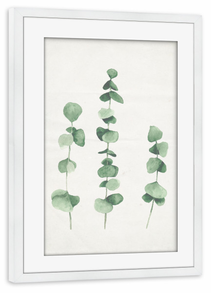 Poster mit Rahmen weiß "Pflanzenliebe" artboxONE - Natur,Für Kinder,Menschen,Liebe,Für Mama - Pflanzen,Nature,Liebe