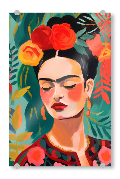 Acrylglasbild "Frida's Traum" artboxONE - Natur,Floral,Menschen