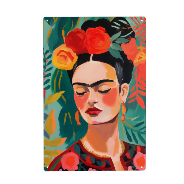 Holzbild "Frida's Traum" artboxONE - Natur,Floral,Menschen