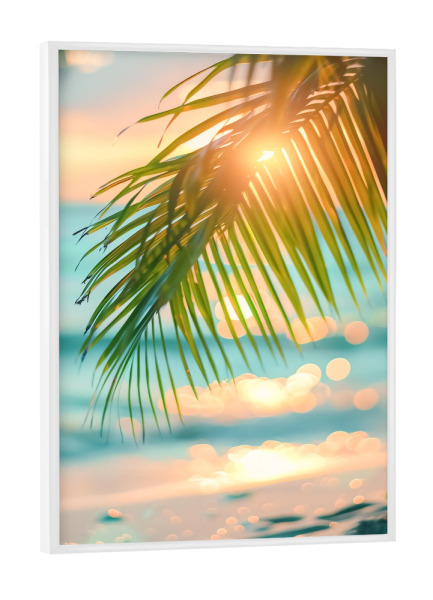 Poster mit weißem Rahmen "Urlaub" artboxONE - Natur,Reise / Strand und Meer,Liebe
