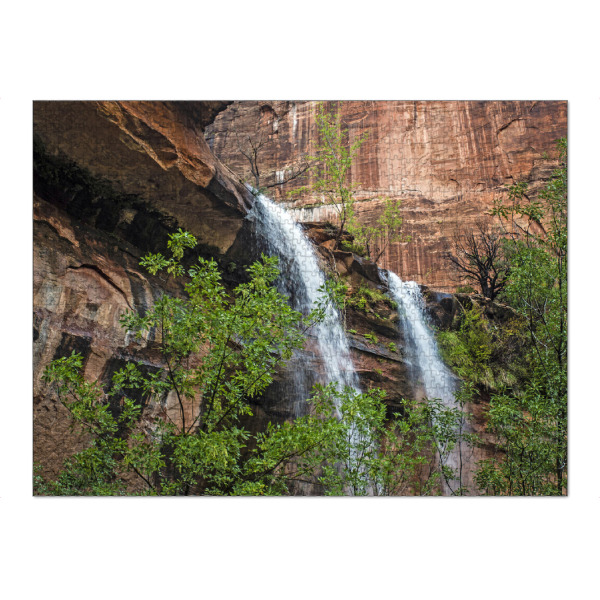 Puzzle Ravensburger "Zion Canyon" artboxONE - Natur,Reise / Länder - Zion canyon,Usa,Natur,Wasserfall,Reise,Landschaft,Westküste - Bild zion canyon