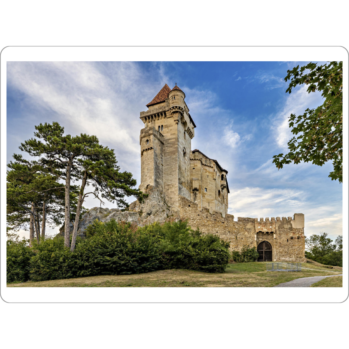 Tischset "Burg Liechtenstein" artboxONE - Architektur - Burg liechtenstein,Liechtenstein,Maria enzersdorf,österreich,Burg,Mittelalter,Ritterburg