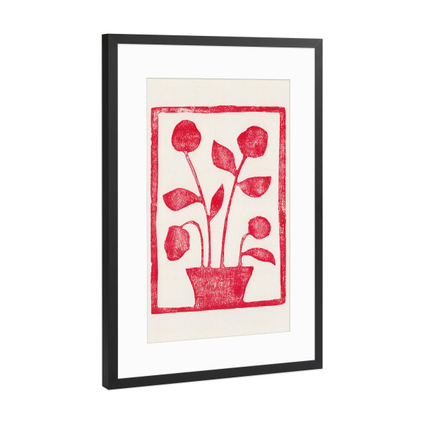 Poster mit Rahmen Schwarz (Metallic) "Galitsyna - Red Roses" artboxONE - Natur,Floral