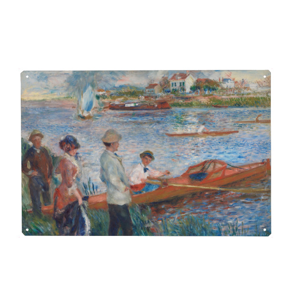 Metall Poster "Ruderer in Chatou" artboxONE - Reise,Menschen,Für Mama,Für Papa