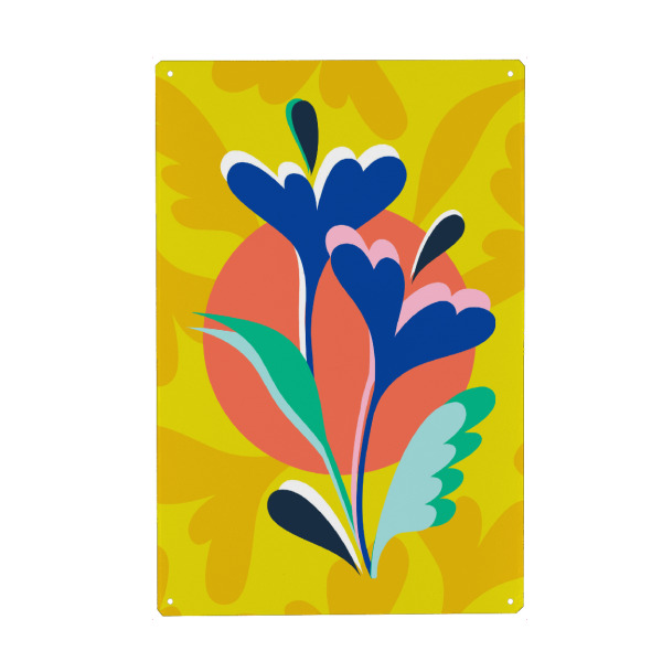 Metall Poster "Blumenharmonie" artboxONE - Floral