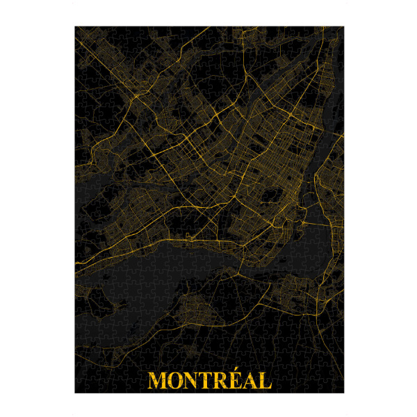 Puzzle Ravensburger "Map Montreal" artboxONE - Städte / Weitere,Kartografie