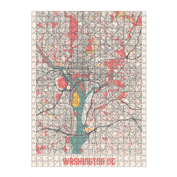 artboxONE Puzzle "Washington DC Stadt" artboxONE - Städte / Washington,Kartografie