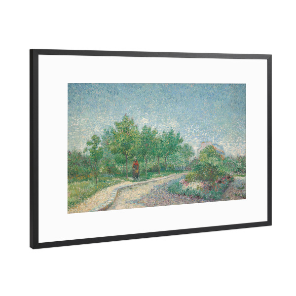 Poster mit Rahmen Schwarz (Metallic) "C in Montmarte mit Liebhabern" artboxONE - Natur,Reise,Reise / Länder,Für Mama,Für Papa